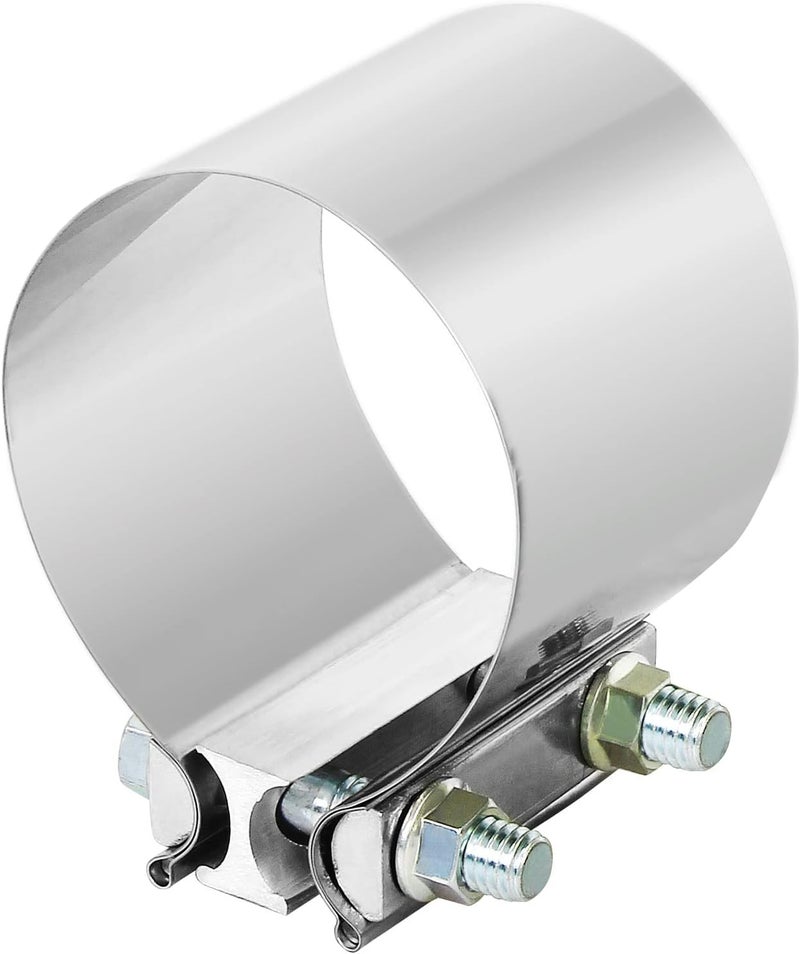 DOCAS 3.5 Inch 3.5" Butt Joint Exhaust Band Clamp Sleeve Stainless Steel 1pc - Image 1